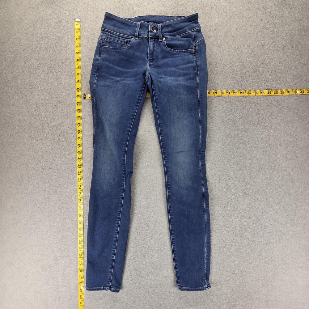 G-Star Jeans Womens‎ 26x32 Blue Midge Cody Mid Skinny Stretch Medium Wash Denim